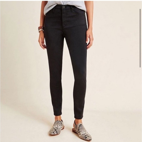 AG Adriano Goldschmied Abbey Ankle Mid Rise Super Skinny Jean Black 26 - Picture 2 of 13
